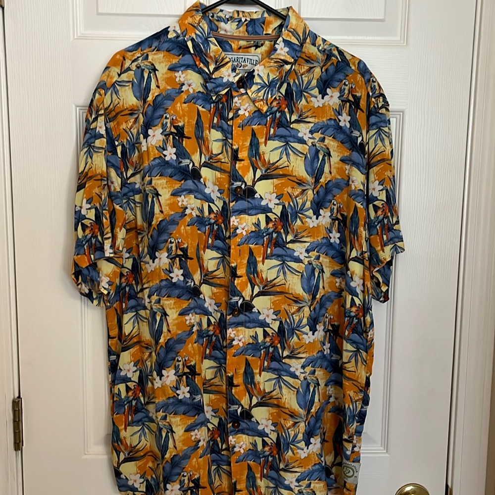 Vintage Men’s Margaritaville tropical short sleeve shirt XL in excellent conditi